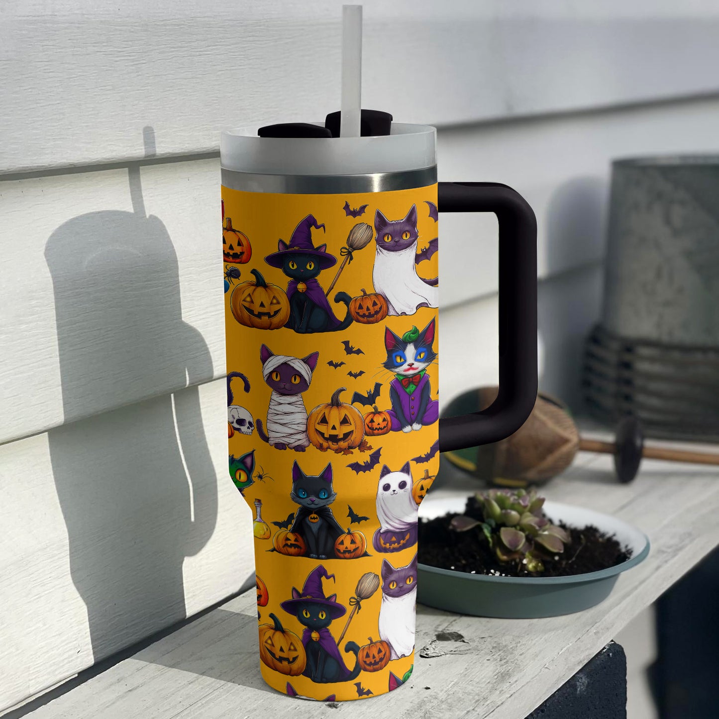 Shineful Tumbler Cat Spooky Halloween