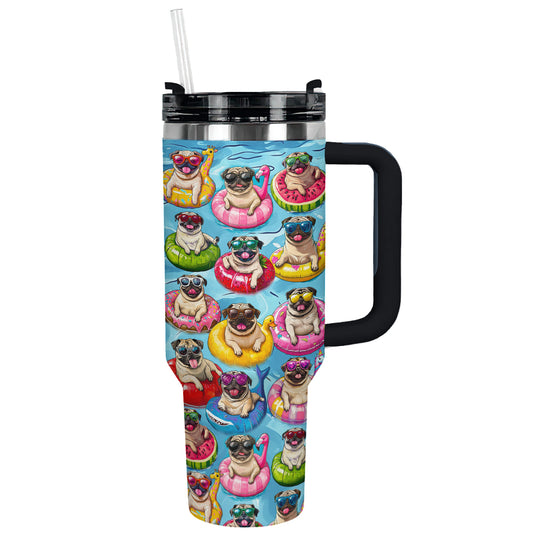 Shiny Tumbler Schwimmen mit Mops