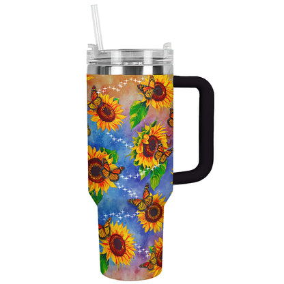 Shineful Tumbler Sunflower Colorful Sparkling