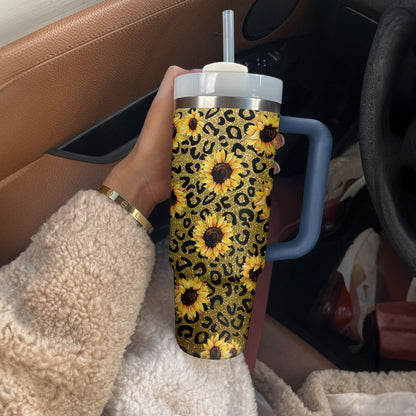 Shineful Tumbler Sunflower Glittering