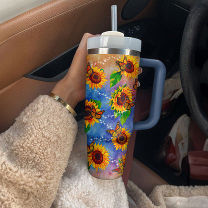 Shineful Tumbler Sunflower Colorful Sparkling