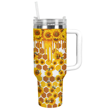 Shineful Tumbler Sunflower Bee Sweet Honey