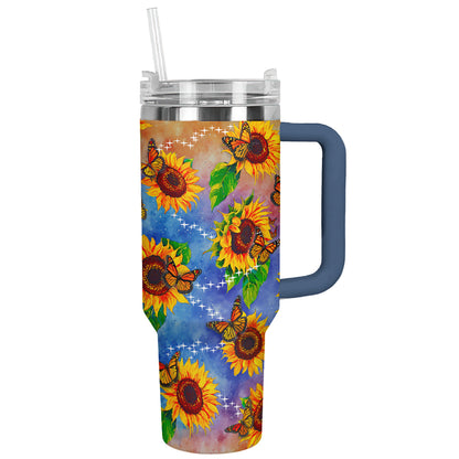 Shineful Tumbler Sunflower Colorful Sparkling