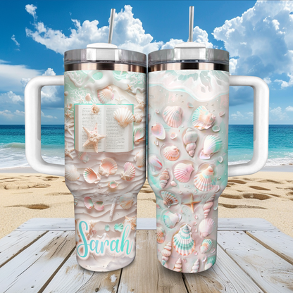 Shineful Personalized Tumbler Pastel Beach Reads