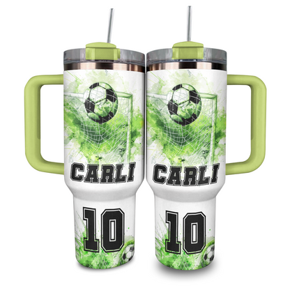 Shineful Personalized Tumbler Soccer Love