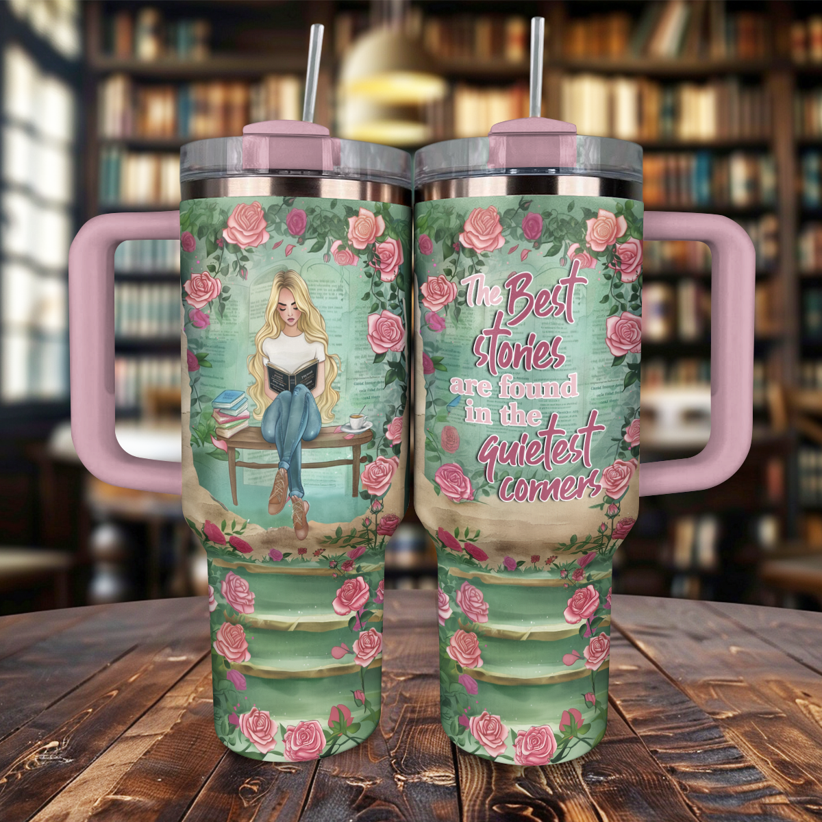 Shineful Personalized Tumbler Serenity Reader