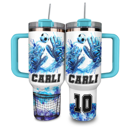 Shineful Personalized Tumbler Goalkeeper Love