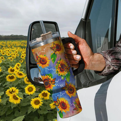 Shineful Tumbler Sunflower Colorful Sparkling