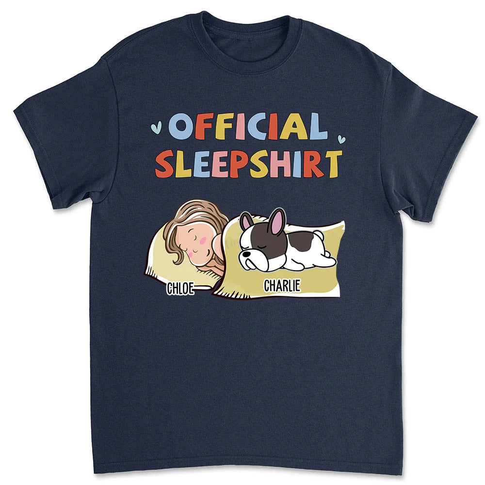 Shineful Sleeping Dog Sleepshirt Version 2 - Personalized Unisex T-Shirt