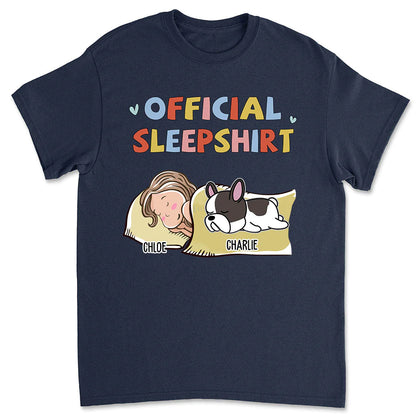 T-shirt de nuit Shineful Sleeping Dog Version 2 - T-shirt unisexe personnalisé