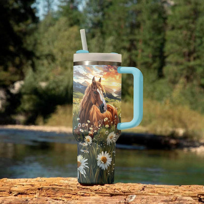 Shineful Tumbler Horse and Daisy Haven