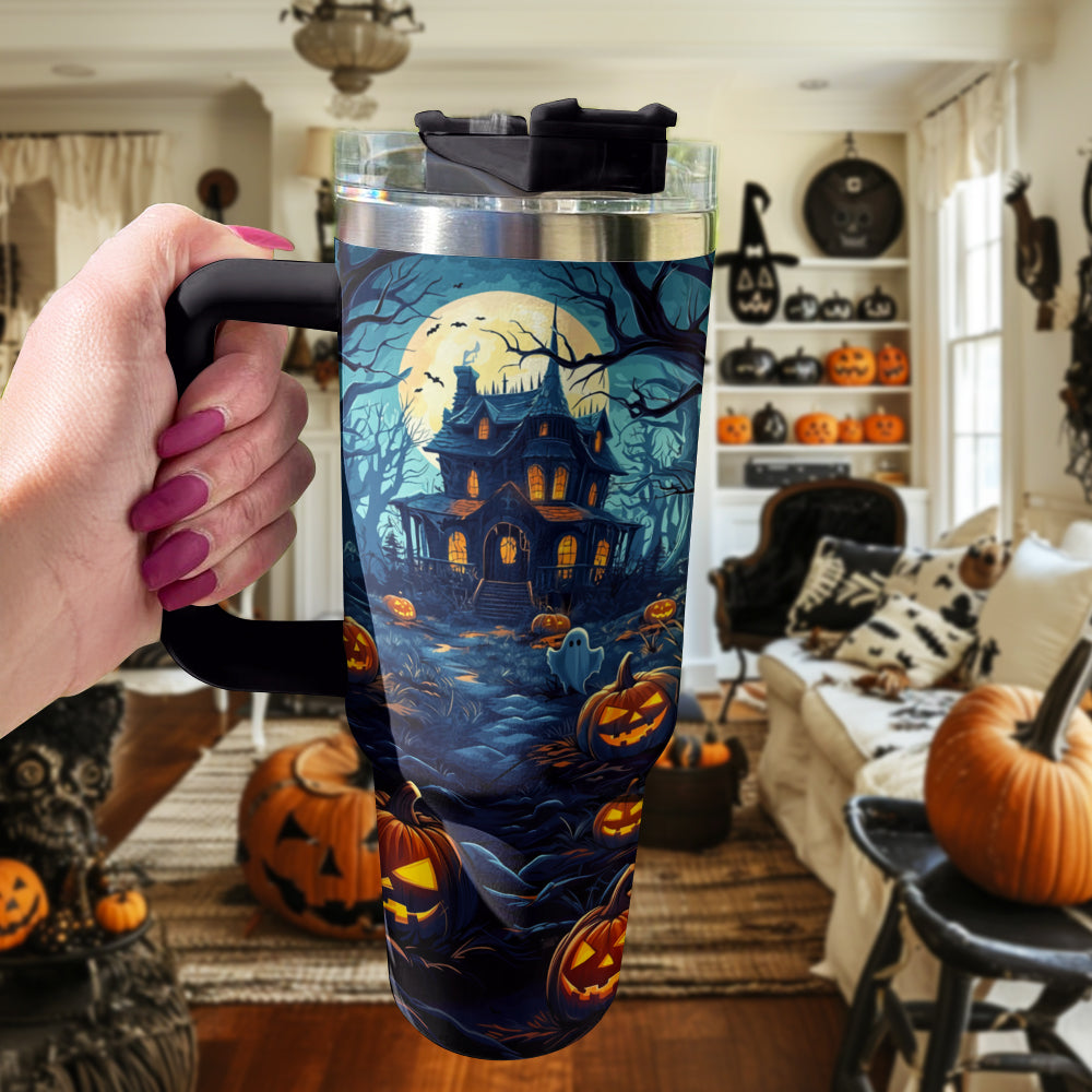 Shineful Tumbler Halloween Haunted House