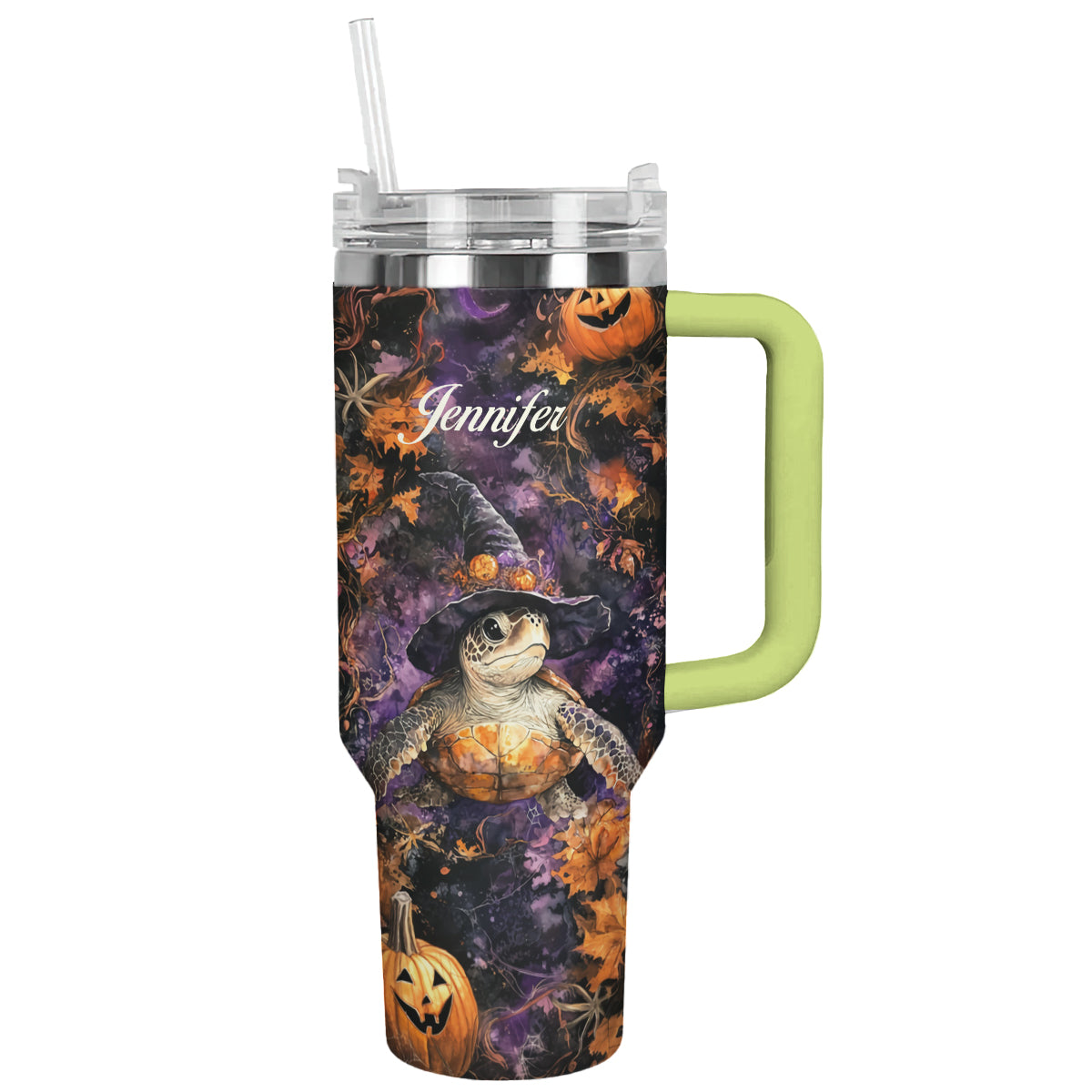 Shineful Tumbler Personalized Halloween Sea Turtle