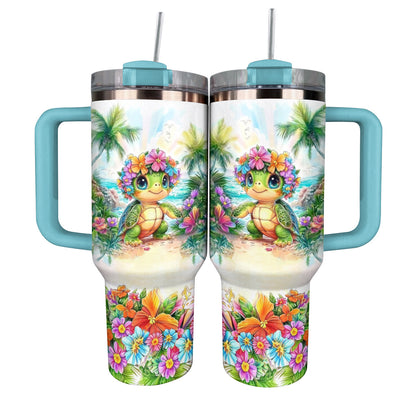 Bébé tortue tropicale Shineful Tumbler