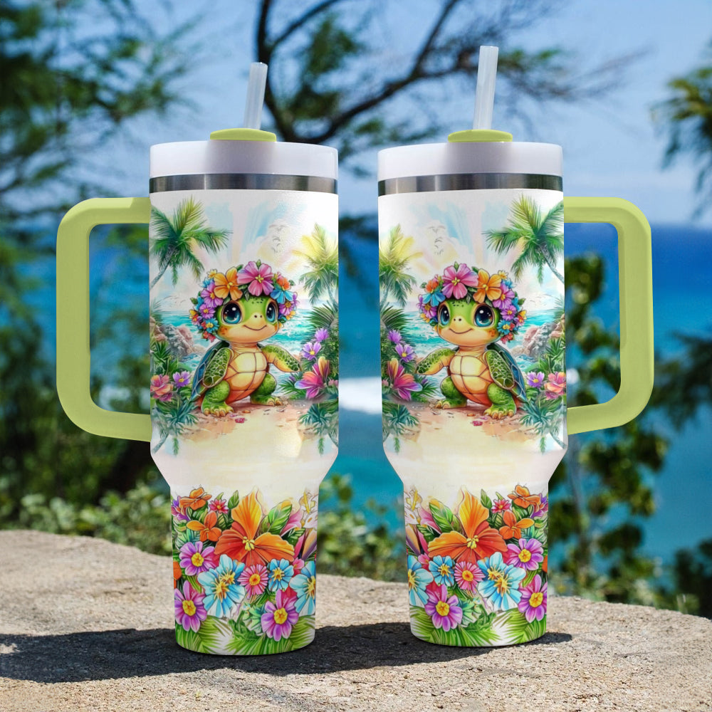 Shineful Tumbler Tropical Baby Turtle