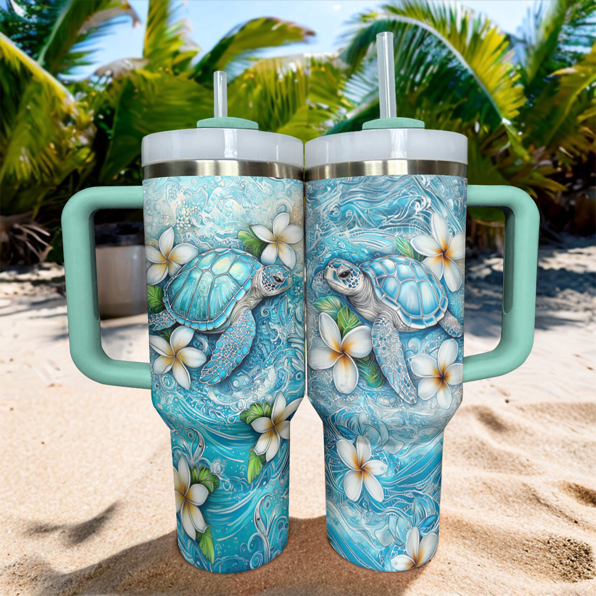 Shineful Tumbler Blue Waves