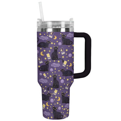 Shineful Tumbler Mystical Night Cat