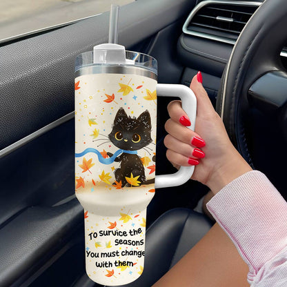 Shineful Tumbler Autumn Cat