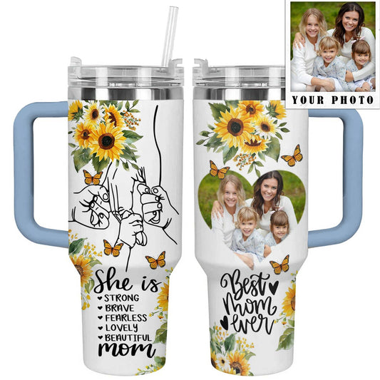 Shineful Foto hochladen Tumbler Beste Mama aller Zeiten