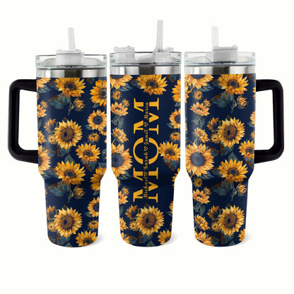 Shineful Tumbler Personalized Sunflower Bloom Mom