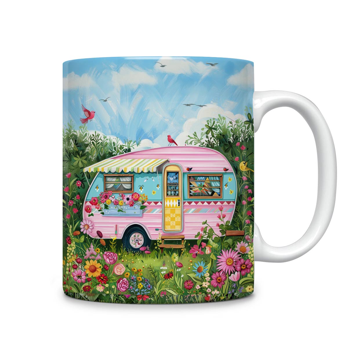 Shineful Ceramic Mug Happy Camper