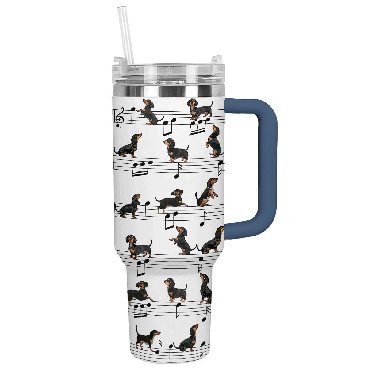 Shineful Tumbler Melodic Dachshunds: Paws And Notes