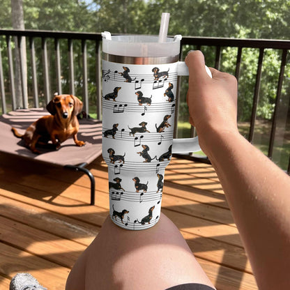 Shineful Tumbler Melodic Dachshunds: Pfoten und Noten