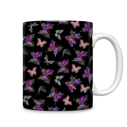 Tasse en céramique brillante Magnifiques papillons