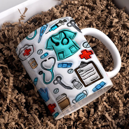 Shineful Ceramic Mug 3D Puffy Nurselife