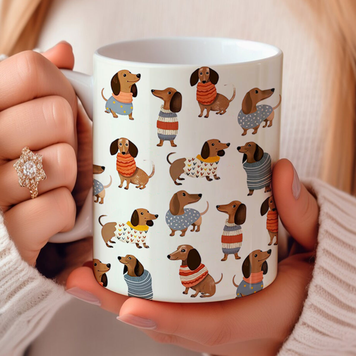 Shineful Ceramic Mug Cuteness Overload Dachshunds