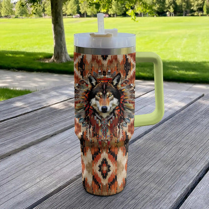 Shineful Tumbler Force Loup Amérindien