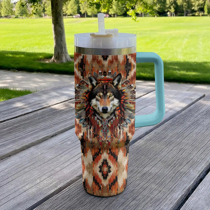 Shineful Tumbler Force Loup Amérindien