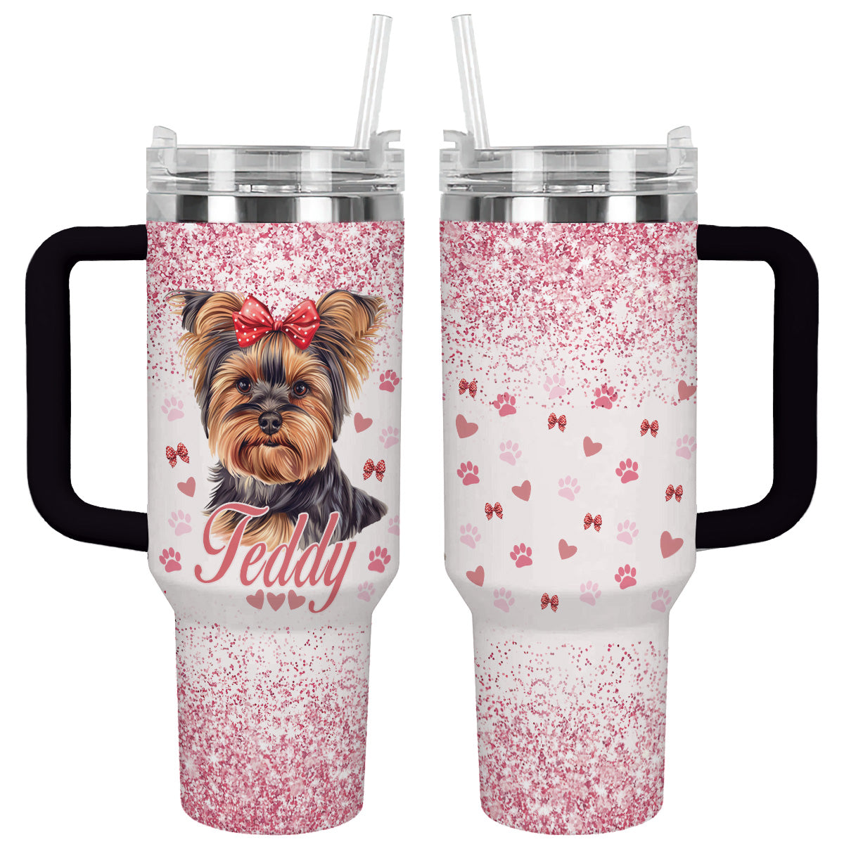 Shineful Tumbler Lovely Glitter Yorkie