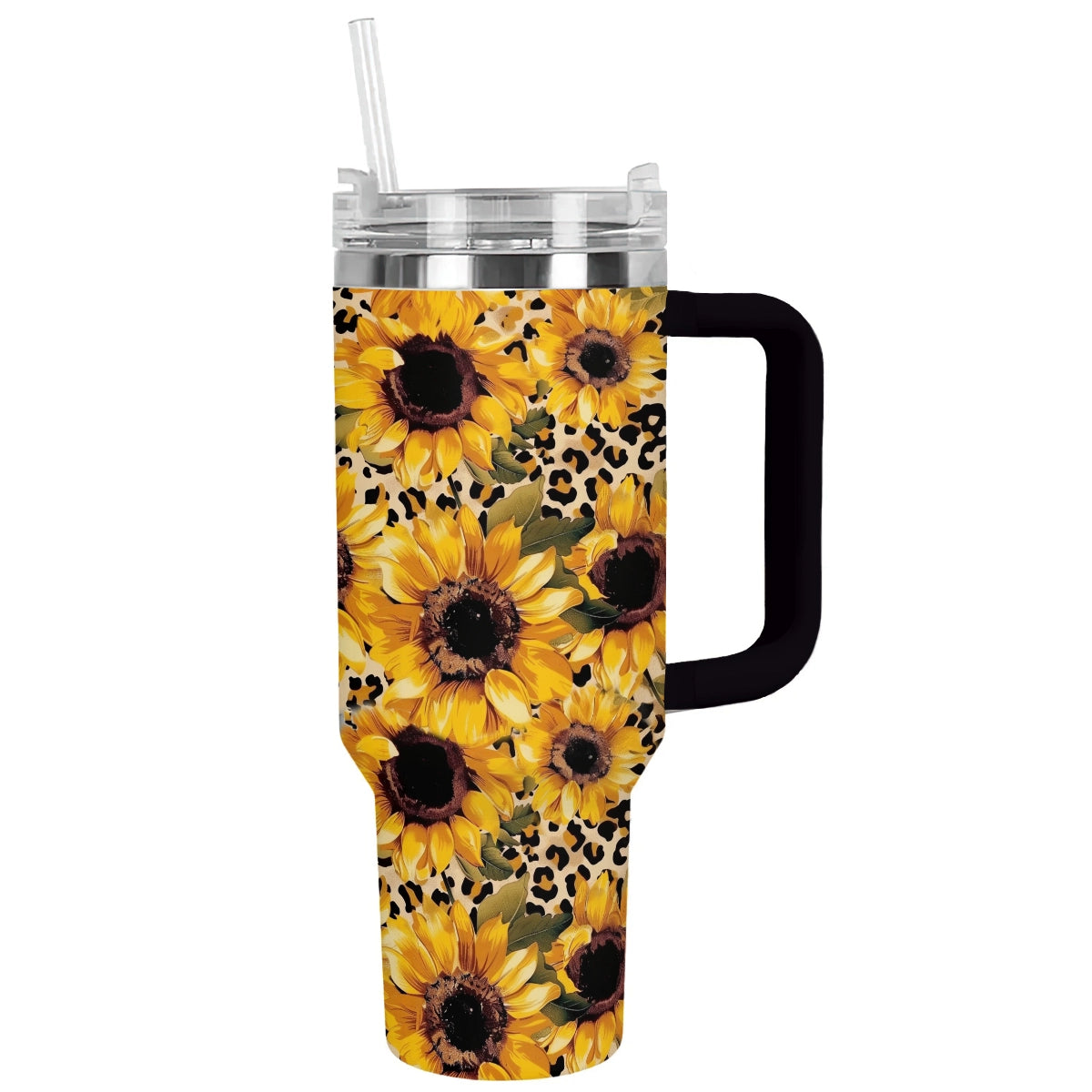 Shineful Tumbler Leopard Sunflower