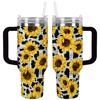 Shineful Tumbler Cowhide Sunflower