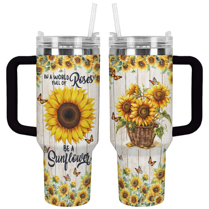 Shineful Tumbler Be a Sunflower