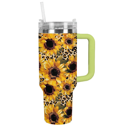 Shineful Tumbler Leopard Sunflower