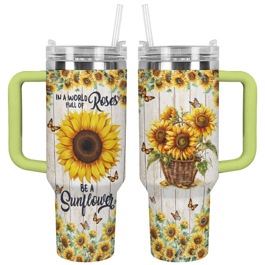 Shineful Tumbler Be a Sunflower