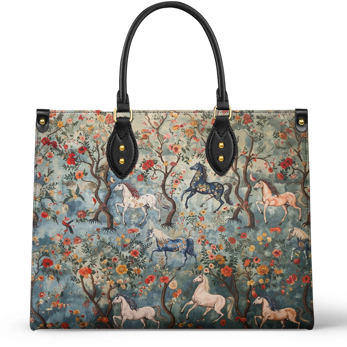 Shineful Leather Bag Mystical Steeds