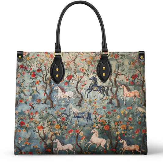 Shineful Leather Bag Mystical Steeds