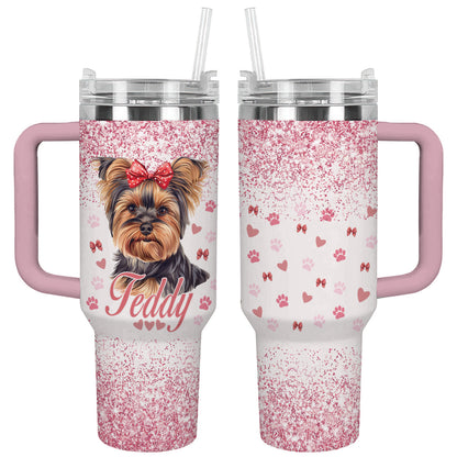 Shineful Tumbler Lovely Glitter Yorkie