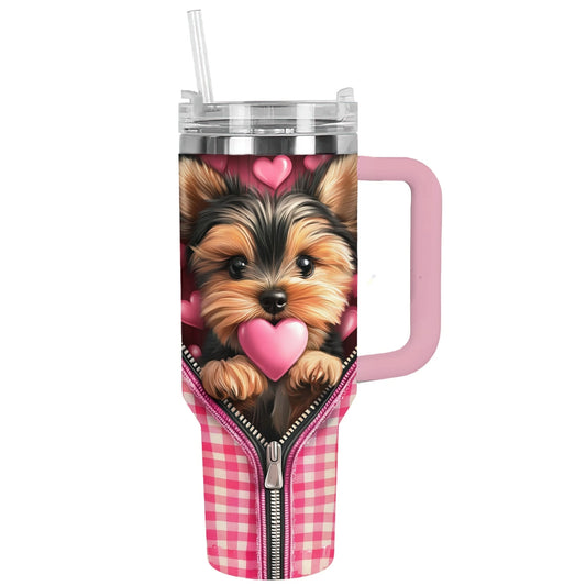 Tumbler brillant Yorkie Sweetheart