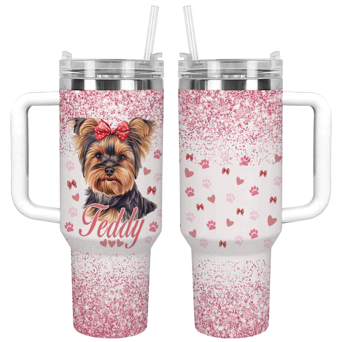 Shineful Tumbler Lovely Glitter Yorkie