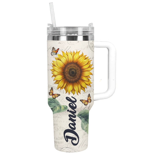 Shineful Tumbler Personalized Sunflower Power