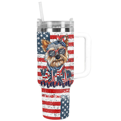 Shineful Tumbler Yorkie Mama