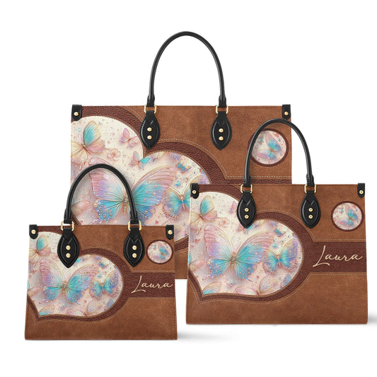 Shineful Leather Bag Personalized Butterfly Fluttering Fantasy