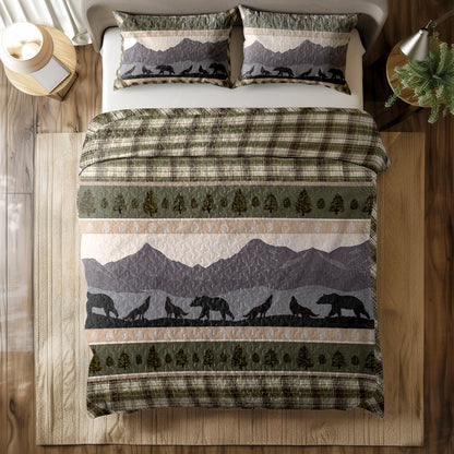 Shineful All Season Quilt 3-Piece Set - Winter Wilderness