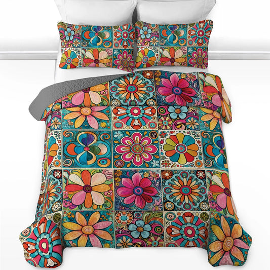 Shineful All Season Quilt 3-Piece Set - Hippie Dream