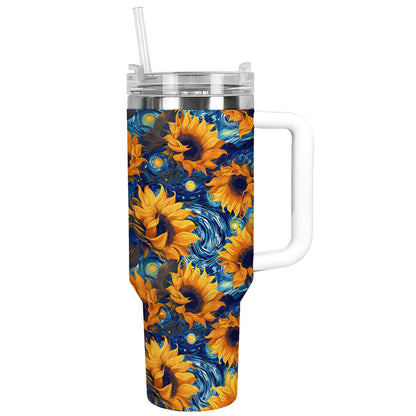 Shineful Tumbler Starry Sunflowers