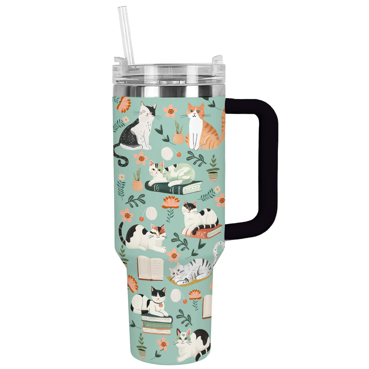 Shineful Tumbler Cat Literary Garden